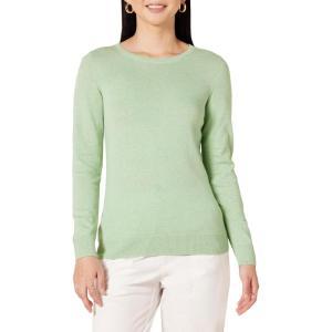imageAmazon Essentials Womens LongSleeve Lightweight Crewneck Sweater Available in Plus SizeLight Jade Green
