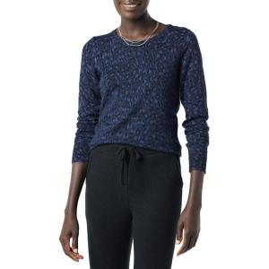 imageAmazon Essentials Womens LongSleeve Lightweight Crewneck Sweater Available in Plus SizeNavy Cheetah