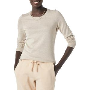 imageAmazon Essentials Womens LongSleeve Lightweight Crewneck Sweater Available in Plus SizeOatmeal Heather