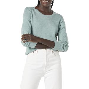 imageAmazon Essentials Womens LongSleeve Lightweight Crewneck Sweater Available in Plus SizeSage Green Heather