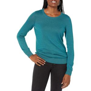 imageAmazon Essentials Womens LongSleeve Lightweight Crewneck Sweater Available in Plus SizeTeal Blue