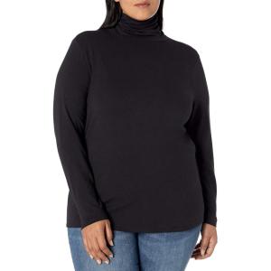 imageAmazon Essentials Womens LongSleeve Turtleneck Available in Plus SizeBlack