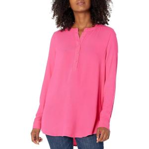 imageAmazon Essentials Womens LongSleeve Woven BlouseHot Pink