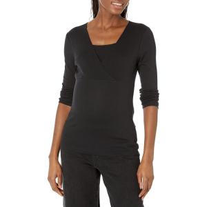 imageAmazon Essentials Womens Maternity Nursing VNeck TopBlack