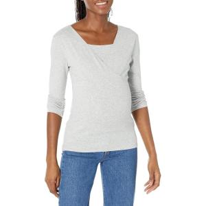 imageAmazon Essentials Womens Maternity Nursing VNeck TopGrey