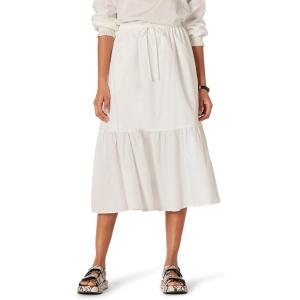 imageAmazon Essentials Womens MidRise Aline Cotton Sateen Tiered Midi Skirt Top Sold SeparatelyWhite
