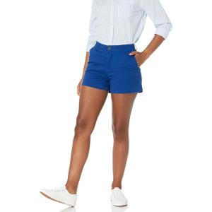 imageAmazon Essentials Womens MidRise SlimFit 35 Inch Inseam Khaki ShortBlue