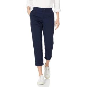 imageAmazon Essentials Womens MidRise SlimFit Stretchy Cropped Tapered Leg Khaki Dress Pants Available in Plus SizeNavy