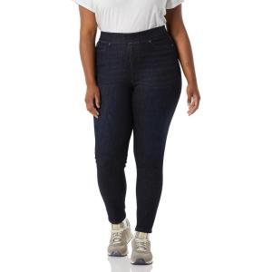 imageAmazon Essentials Womens MidRise Stretch PullOn Jegging Available in Plus SizeBlack Rinse