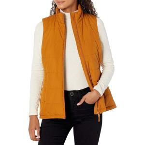 imageAmazon Essentials Womens MidWeight Puffer Vest  Discontinued ColorsDark Camel
