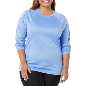 imageAmazon Essentials Womens Rash Guard Long SleeveLight Blue
