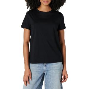 imageAmazon Essentials Womens Regular Fit 100 Cotton Crewneck Short Sleeve TShirt MultipacksBlack