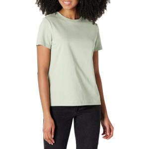 imageAmazon Essentials Womens Regular Fit 100 Cotton Crewneck Short Sleeve TShirt MultipacksSage Green
