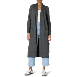 imageAmazon Essentials Womens Regular Fit Lightweight Duster Length Cardigan SweaterCharcoal Heather