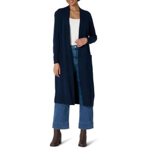 imageAmazon Essentials Womens Regular Fit Lightweight Duster Length Cardigan SweaterNavy