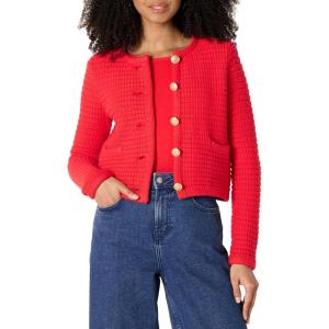 imageAmazon Essentials Womens RegularFit Midweight Cardigan SweaterBright Poppy Red