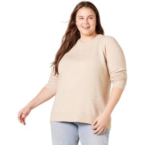 imageAmazon Essentials Womens RegularFit Soft Touch LongSleeve Crewneck SweaterBeige