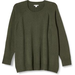 imageAmazon Essentials Womens RegularFit Soft Touch LongSleeve Crewneck SweaterDark Olive