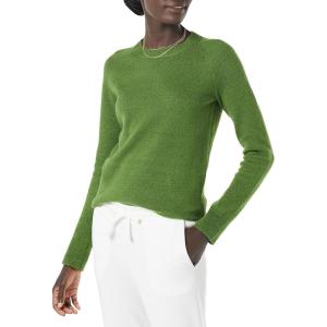 imageAmazon Essentials Womens RegularFit Soft Touch LongSleeve Crewneck SweaterGreen