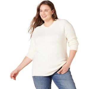 imageAmazon Essentials Womens RegularFit Soft Touch LongSleeve Crewneck SweaterIvory