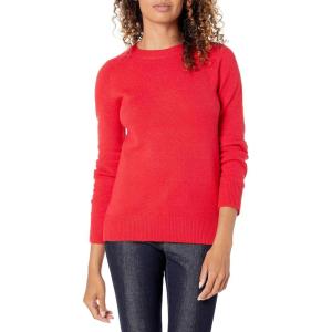 imageAmazon Essentials Womens RegularFit Soft Touch LongSleeve Crewneck SweaterRed