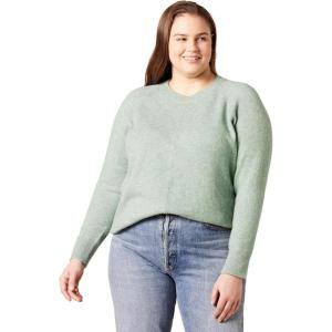 imageAmazon Essentials Womens RegularFit Soft Touch LongSleeve Crewneck SweaterSage Green Heather