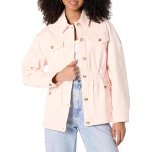 imageAmazon Essentials Womens Relaxed Fit Dropped Shoulder Midweight Cotton Twill JacketRose