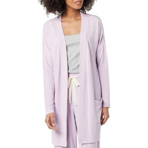 imageAmazon Essentials Womens RelaxedFit UltraLightweight OpenFront CardiganLavender