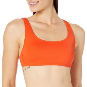imageAmazon Essentials Womens Scoop Neck Swim Crop TopOrange