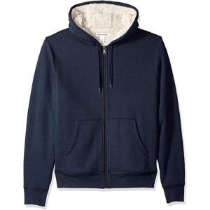 imageAmazon Essentials Womens SherpaLined Fleece FullZip Hooded Jacket Available in Plus SizeNavy Heather