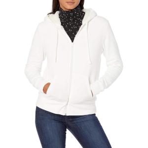 imageAmazon Essentials Womens SherpaLined Fleece FullZip Hooded Jacket Available in Plus SizeOffwhite