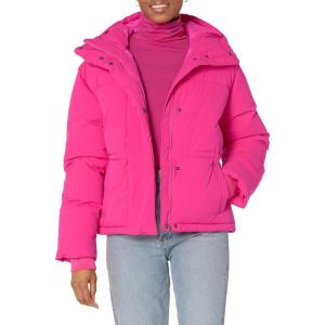 imageAmazon Essentials Womens Short Waisted Puffer Jacket Available in Plus SizeNeon Pink