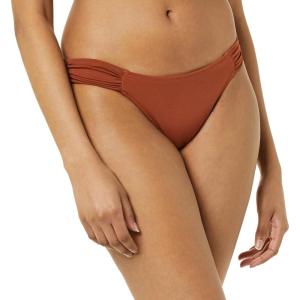 imageAmazon Essentials Womens Side Tab Bikini Swimsuit BottomBrown