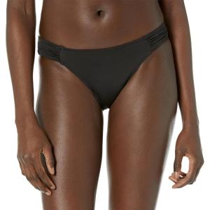 imageAmazon Essentials Womens Side Tab Bikini Swimsuit BottomWashed Black