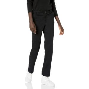 imageAmazon Essentials Womens Slim Fit Straight Leg Stretch Twill Chino PantBlack