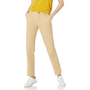 imageAmazon Essentials Womens Slim Fit Straight Leg Stretch Twill Chino PantKhaki Brown