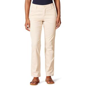imageAmazon Essentials Womens Slim Fit Straight Leg Stretch Twill Chino PantLight Tan