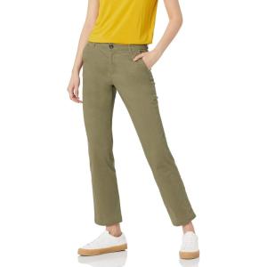 imageAmazon Essentials Womens Slim Fit Straight Leg Stretch Twill Chino PantWashed Olive