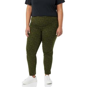 imageAmazon Essentials Womens SlimFit BiStretch Side Zip Ankle PantBlack Olive Animal Print