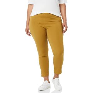 imageAmazon Essentials Womens SlimFit BiStretch Side Zip Ankle PantDark Camel