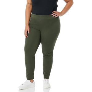 imageAmazon Essentials Womens SlimFit BiStretch Side Zip Ankle PantDark Green
