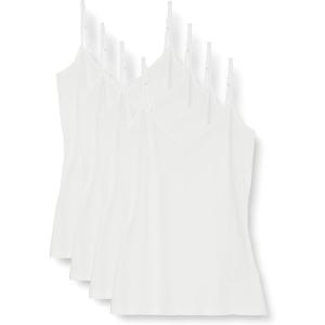 imageAmazon Essentials Womens SlimFit Knit VNeck Layering Cami Available in Plus Size Pack of 4White