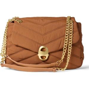 imageAmazon Essentials Womens Soft Quilted Flap BagDark Brown Nylon