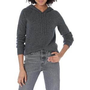 imageAmazon Essentials Womens Soft Touch Hooded Pullover SweaterCharcoal Heather