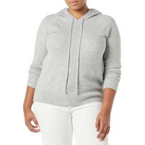 imageAmazon Essentials Womens Soft Touch Hooded Pullover SweaterGrey Heather