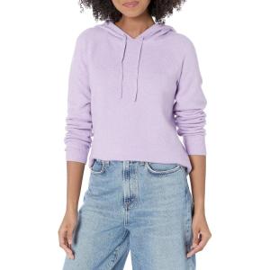 imageAmazon Essentials Womens Soft Touch Hooded Pullover SweaterPastel Lilac