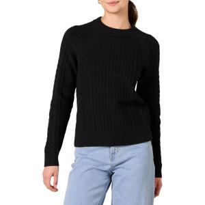 imageAmazon Essentials Womens Stitch Cable SweaterBlack