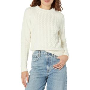 imageAmazon Essentials Womens Stitch Cable SweaterEggshell White