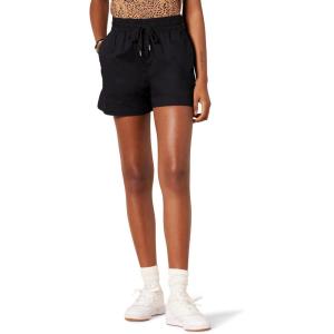 imageAmazon Essentials Womens Stretch Cotton MidRise PullOn RelaxedFit ShortsBlack