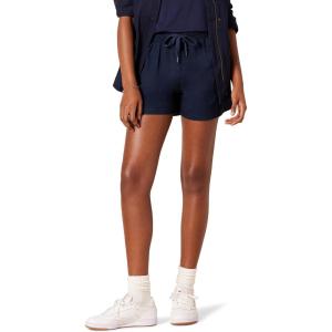 imageAmazon Essentials Womens Stretch Cotton MidRise PullOn RelaxedFit ShortsNavy